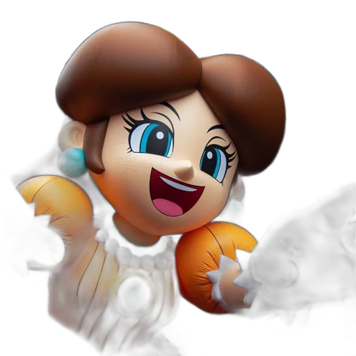 hair, staff, face, crown transparent PNG cut-out