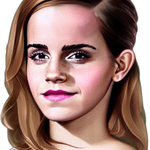 face, hair, photorealistic, cartoon transparent PNG cut-out