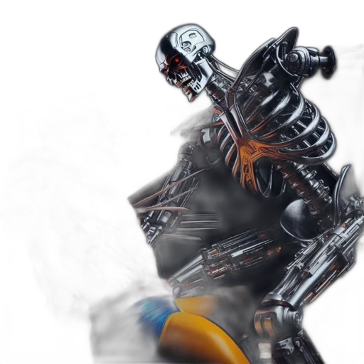robot, weapon, creature, sword transparent PNG cut-out