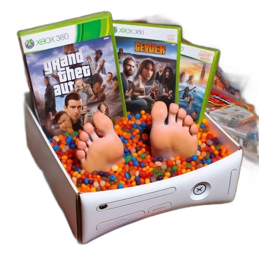 3d render, white, xbox, 360 transparent PNG cut-out