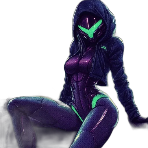 mask, jacket, robot, concept art transparent PNG cut-out