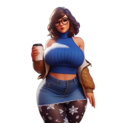 dress, staff, jacket, weapon transparent PNG cut-out