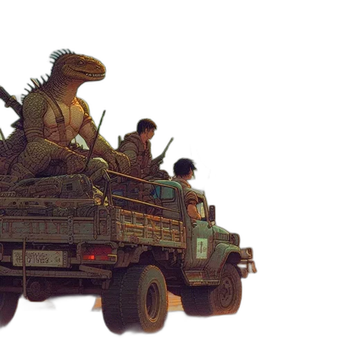 dragon, car, animal, weapon transparent PNG cut-out