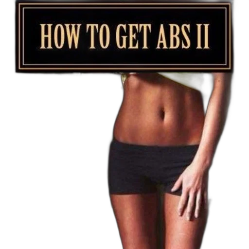 how, get, abs, written transparent PNG cut-out