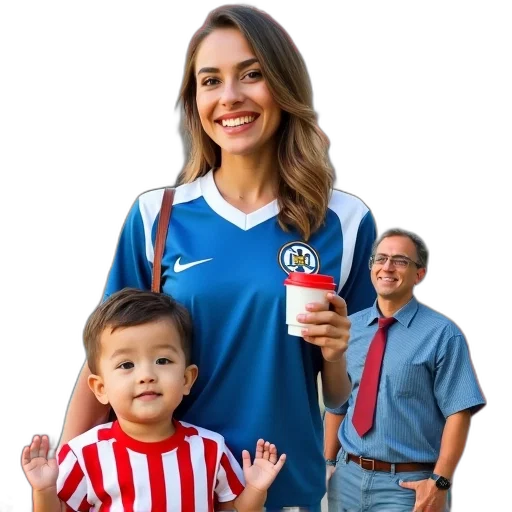 staff, collage, various, images transparent PNG cut-out