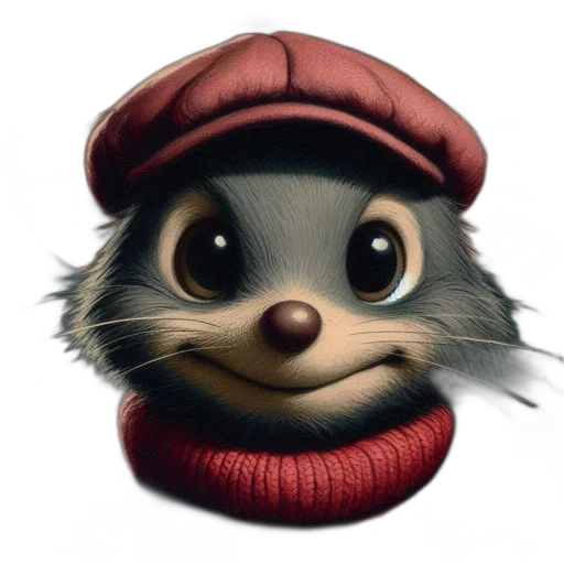 hat, animal, face, creature transparent PNG cut-out