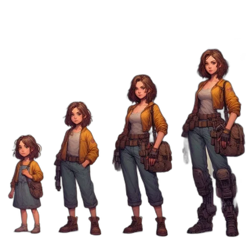 jacket, concept art, pixel art, fantasy art transparent PNG cut-out
