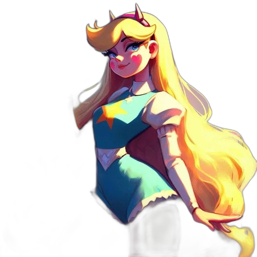 dress, crown, staff, face transparent PNG cut-out