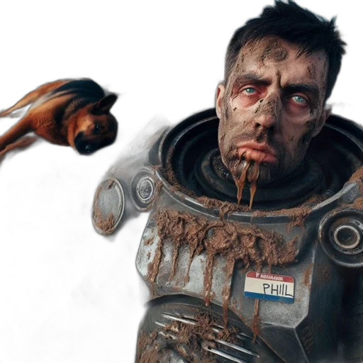 face, robot, concept art, photorealistic transparent PNG cut-out