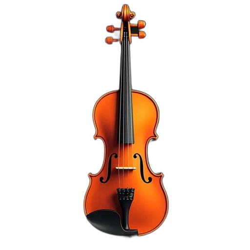 weapon, photorealistic, 3d render, violin transparent PNG cut-out