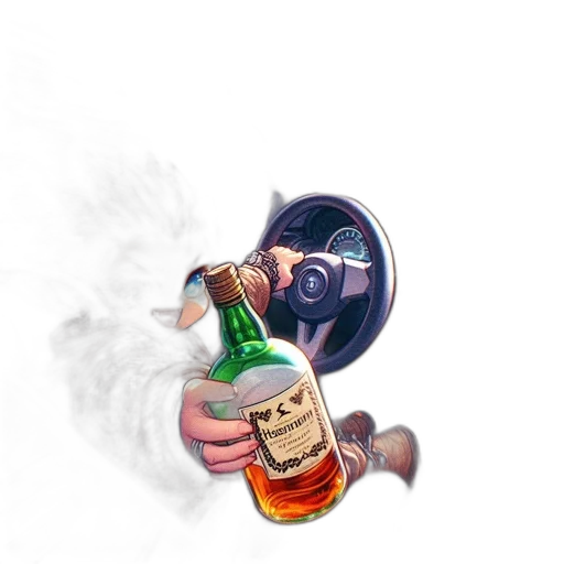 bottle, weapon, jacket, robot transparent PNG cut-out