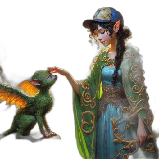 dragon, concept art, fantasy art, pixel art transparent PNG cut-out