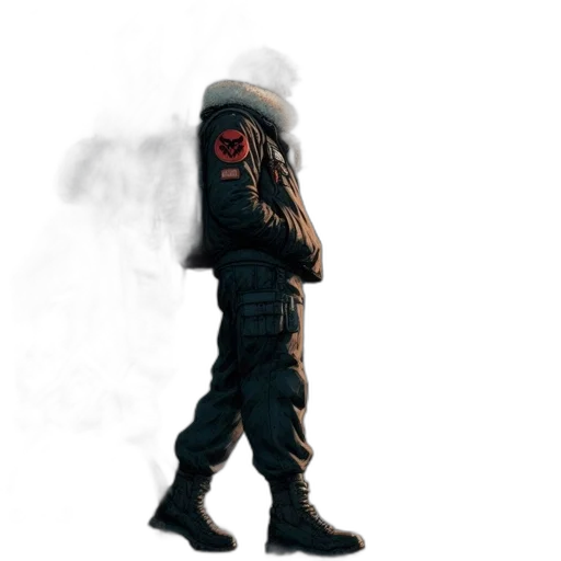 jacket, mask, hat, creature transparent PNG cut-out