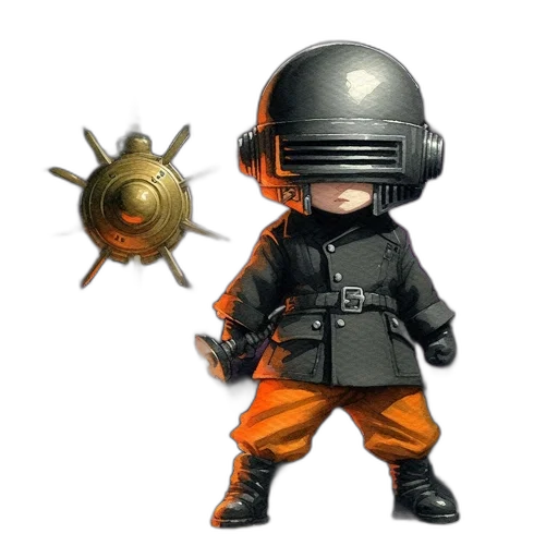 weapon, concept art, 3d render, pixel art transparent PNG cut-out