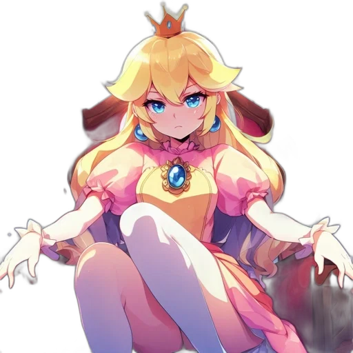 crown, dress, staff, weapon transparent PNG cut-out