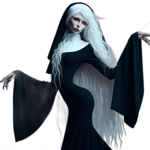 dress, staff, fantasy art, concept art transparent PNG cut-out