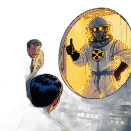 robot, jacket, mask, concept art transparent PNG cut-out