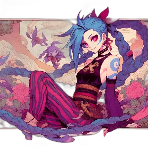 dragon, dress, mask, flower transparent PNG cut-out