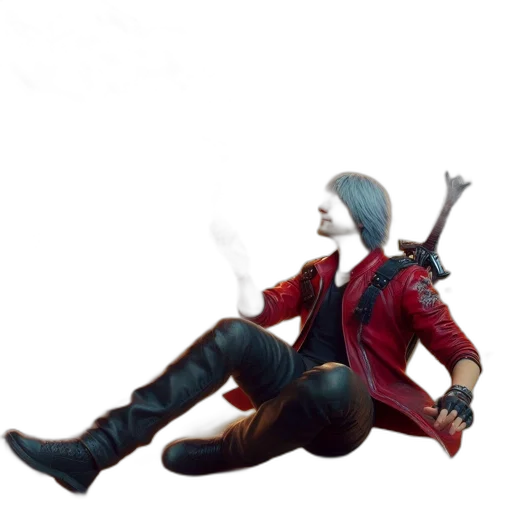 jacket, weapon, staff, robot transparent PNG cut-out