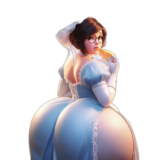 dress, concept art, 3d render, fantasy art transparent PNG cut-out