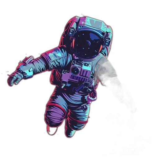 robot, jacket, mask, staff transparent PNG cut-out