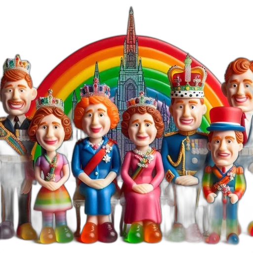 crown, royal, clay, figurines transparent PNG cut-out