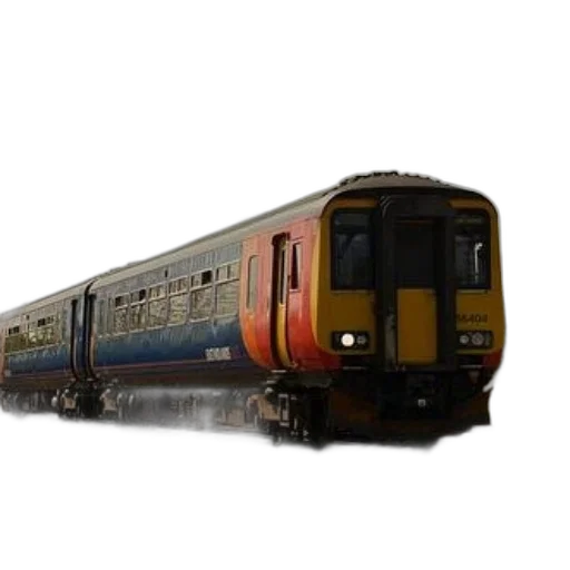 3d render, photorealistic, colorful, train transparent PNG cut-out
