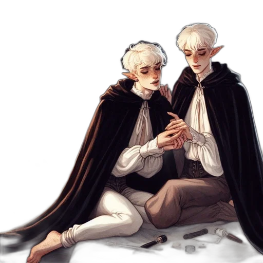 concept art, fantasy art, pixel art, watercolor transparent PNG cut-out