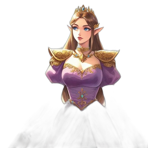 crown, dress, jewelry, staff transparent PNG cut-out