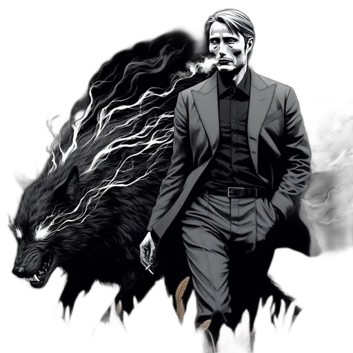 animal, comic book art, concept art, fantasy art transparent PNG cut-out