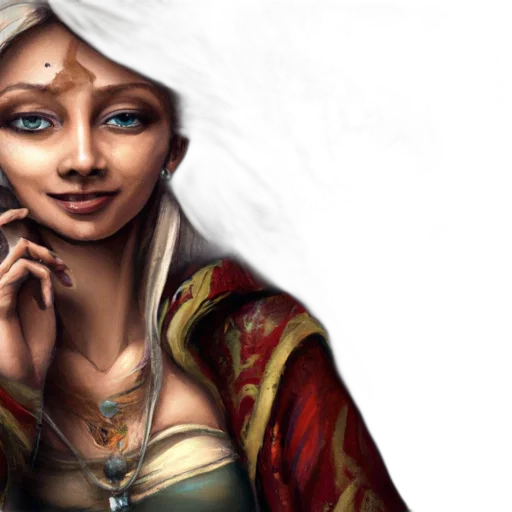 jewelry, face, fantasy art, concept art transparent PNG cut-out