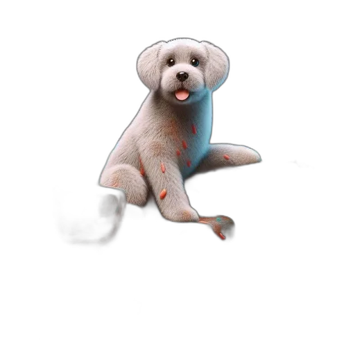 creature, animal, staff, 3d render transparent PNG cut-out