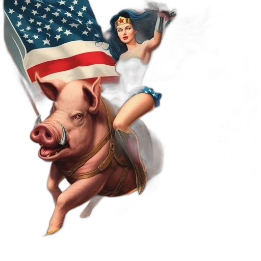 concept art, wonder, woman, rides transparent PNG cut-out