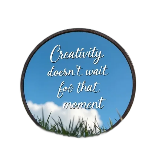 photorealistic, circular, mirror, blue transparent PNG cut-out