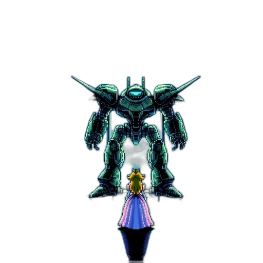 robot, weapon, sword, staff transparent PNG cut-out