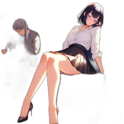 dress, jacket, weapon, concept art transparent PNG cut-out