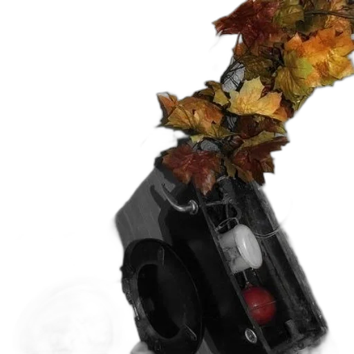 robot, weapon, car, flower transparent PNG cut-out