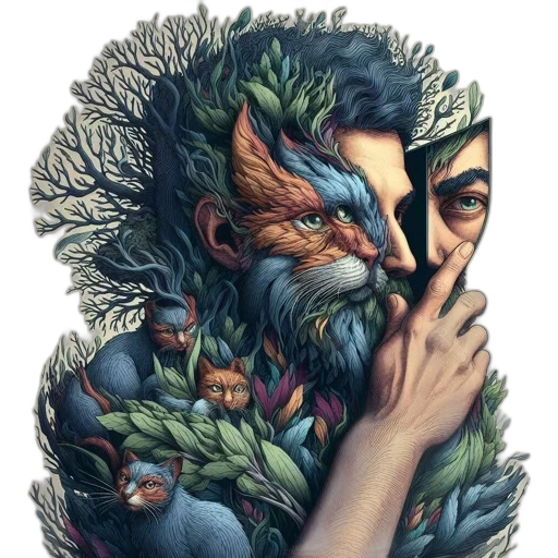 mask, face, dragon, creature transparent PNG cut-out
