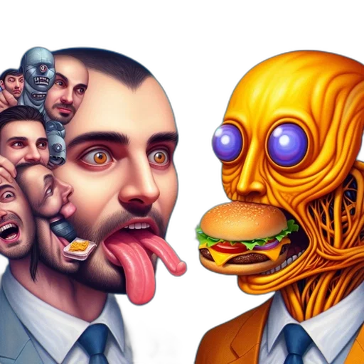 mask, face, food, concept art transparent PNG cut-out