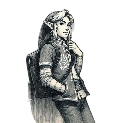 staff, jacket, concept art, fantasy art transparent PNG cut-out