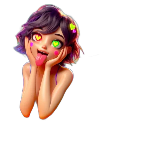 face, mask, flower, creature transparent PNG cut-out