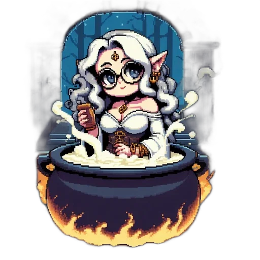 staff, fantasy art, pixel art, concept art transparent PNG cut-out