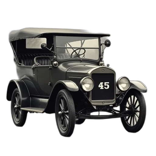car, photorealistic, 3d render, old transparent PNG cut-out