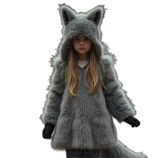 creature, animal, jacket, hat transparent PNG cut-out