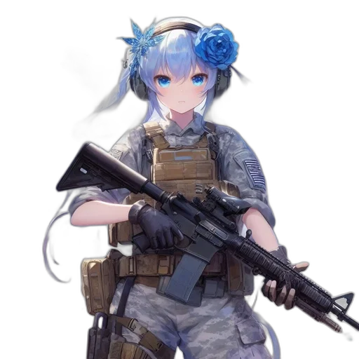 weapon, staff, animal, robot transparent PNG cut-out
