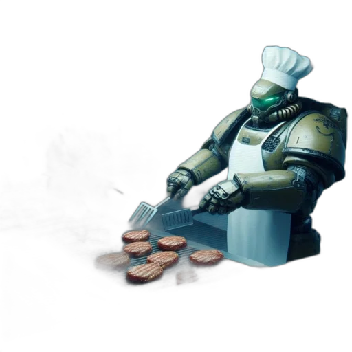 food, robot, weapon, jacket transparent PNG cut-out