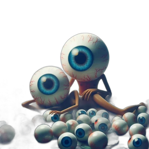 robot, creature, concept art, 3d render transparent PNG cut-out