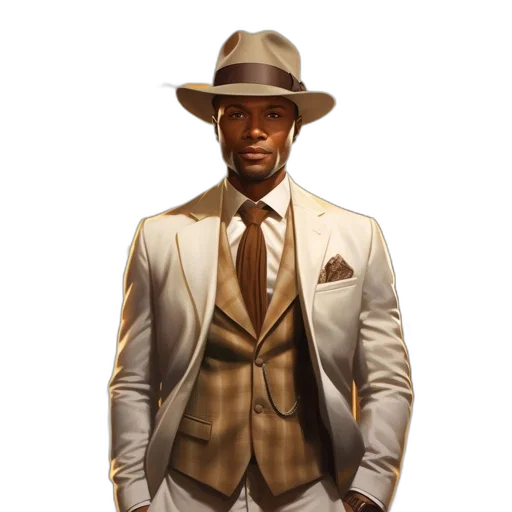 hat, jacket, concept art, photorealistic transparent PNG cut-out
