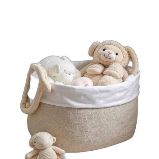 3d render, baby, hamper, boy transparent PNG cut-out