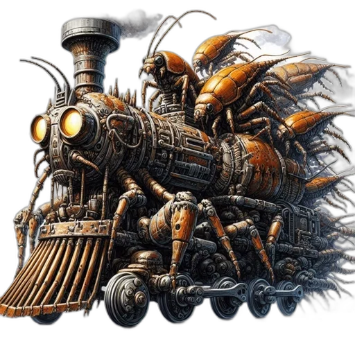 robot, car, weapon, concept art transparent PNG cut-out